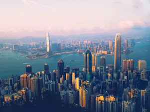 A vibrant cityscape of Mumbai highlighting the financial district near Nariman Point.