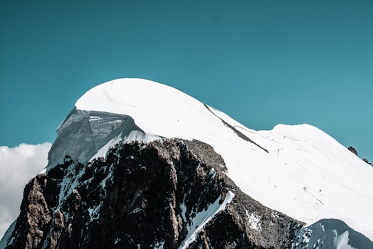 snow covered mountain in Klein Matterhorn Switzerland