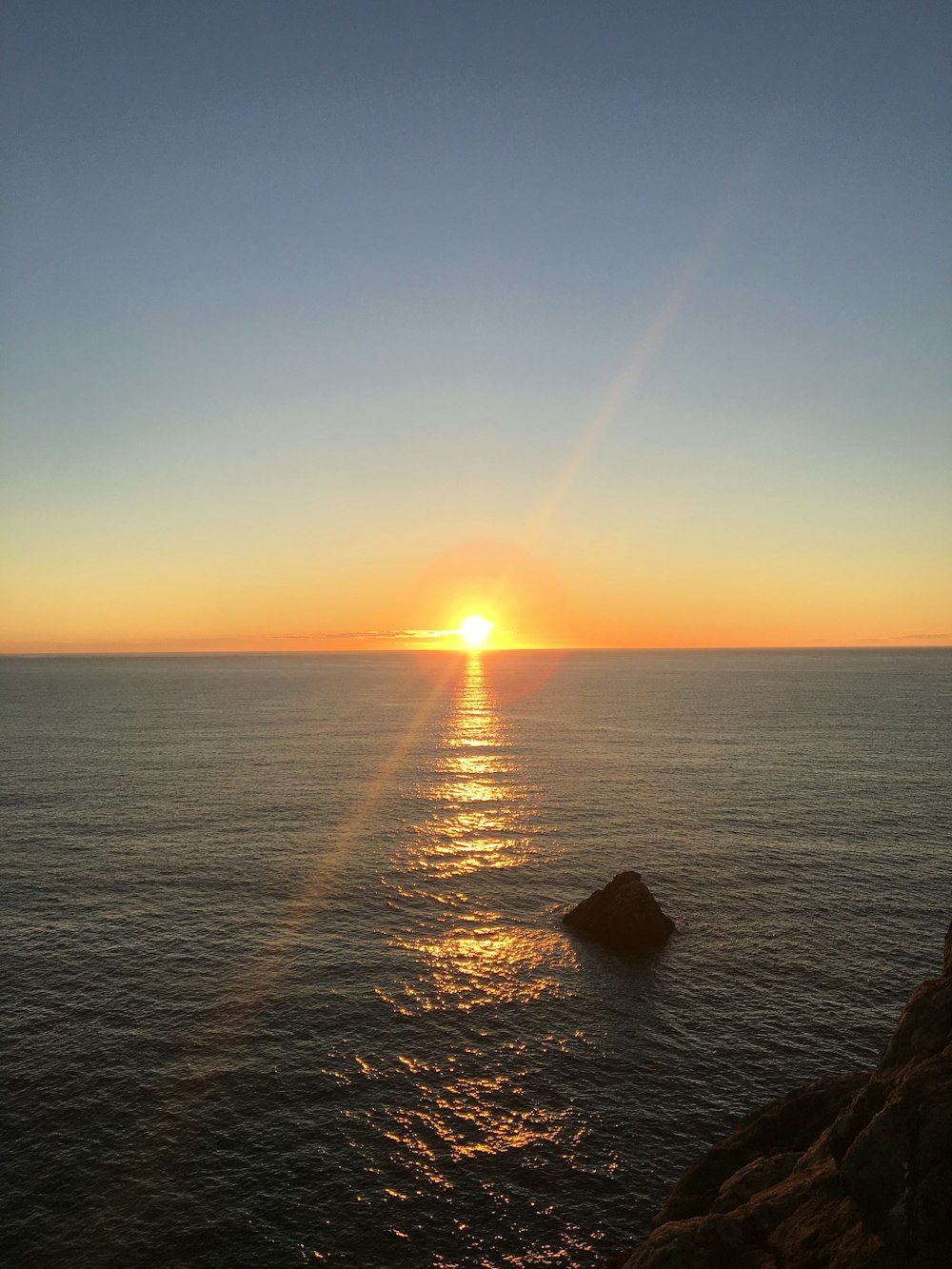 photo of body of water during golden hour