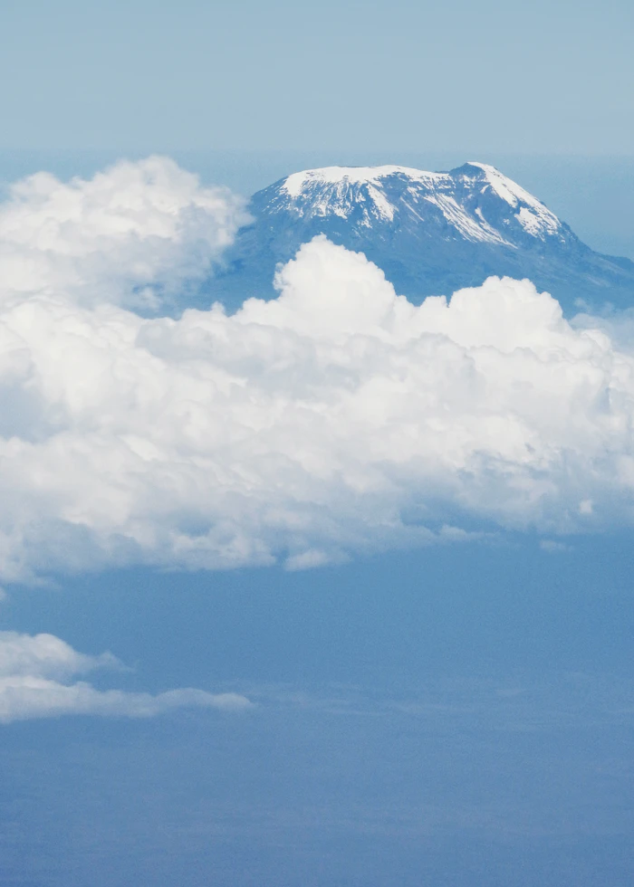 View of the summit landscape on Kilimanjaro