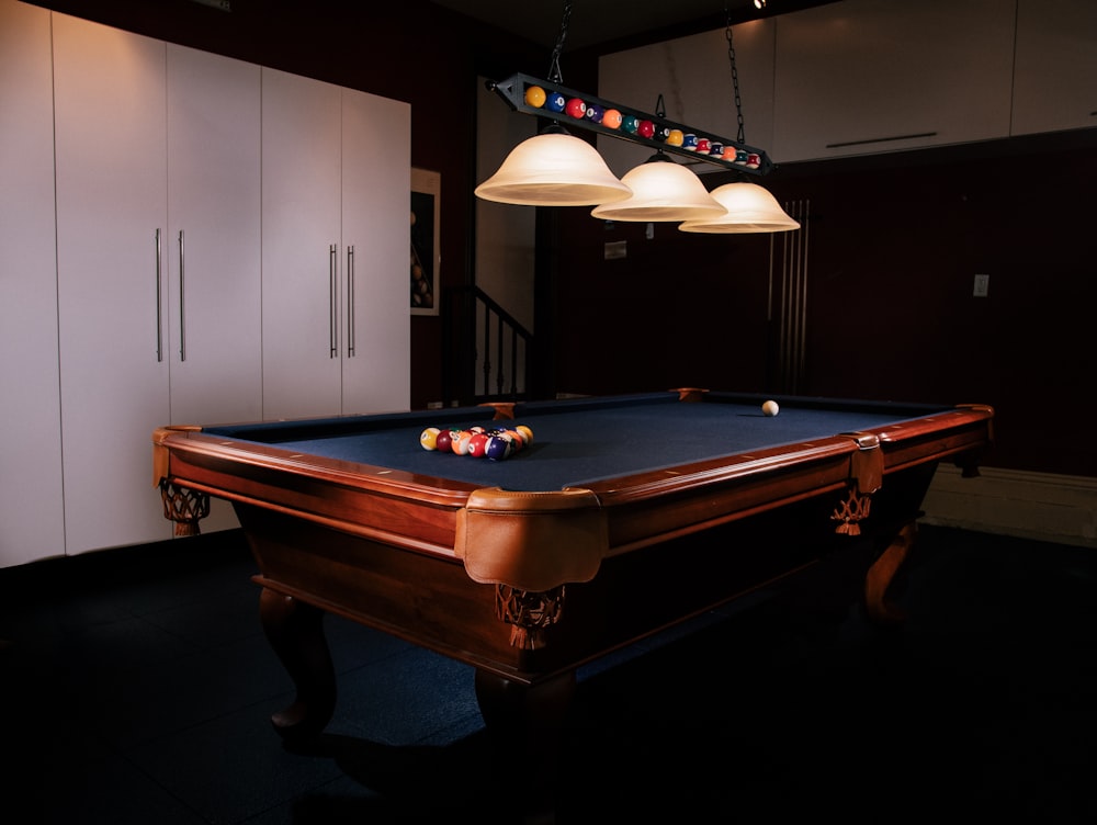 billiard ball on table