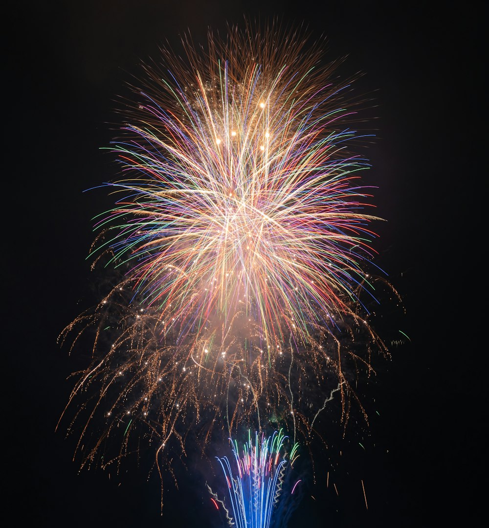 fireworks during night