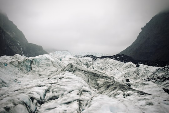 mountain covered by snow in Fox Glacier New Zealand