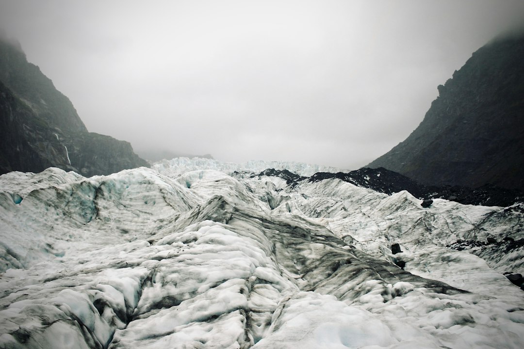 mountain covered by snow, Fox Glacier