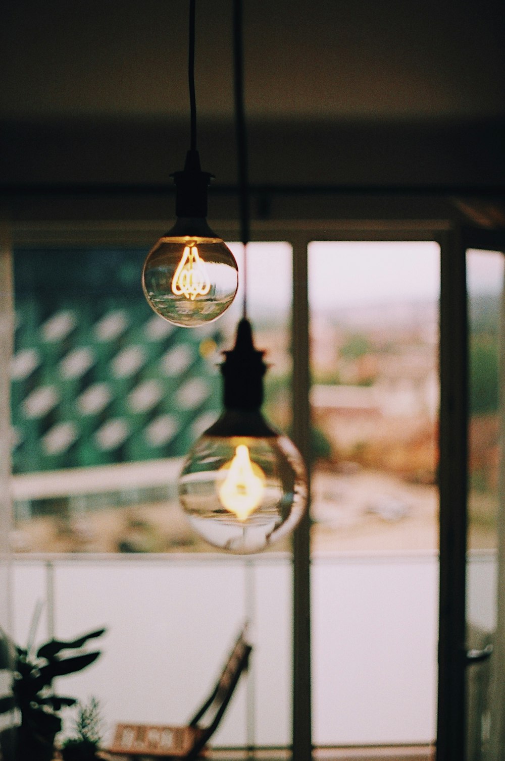 two light bulbs