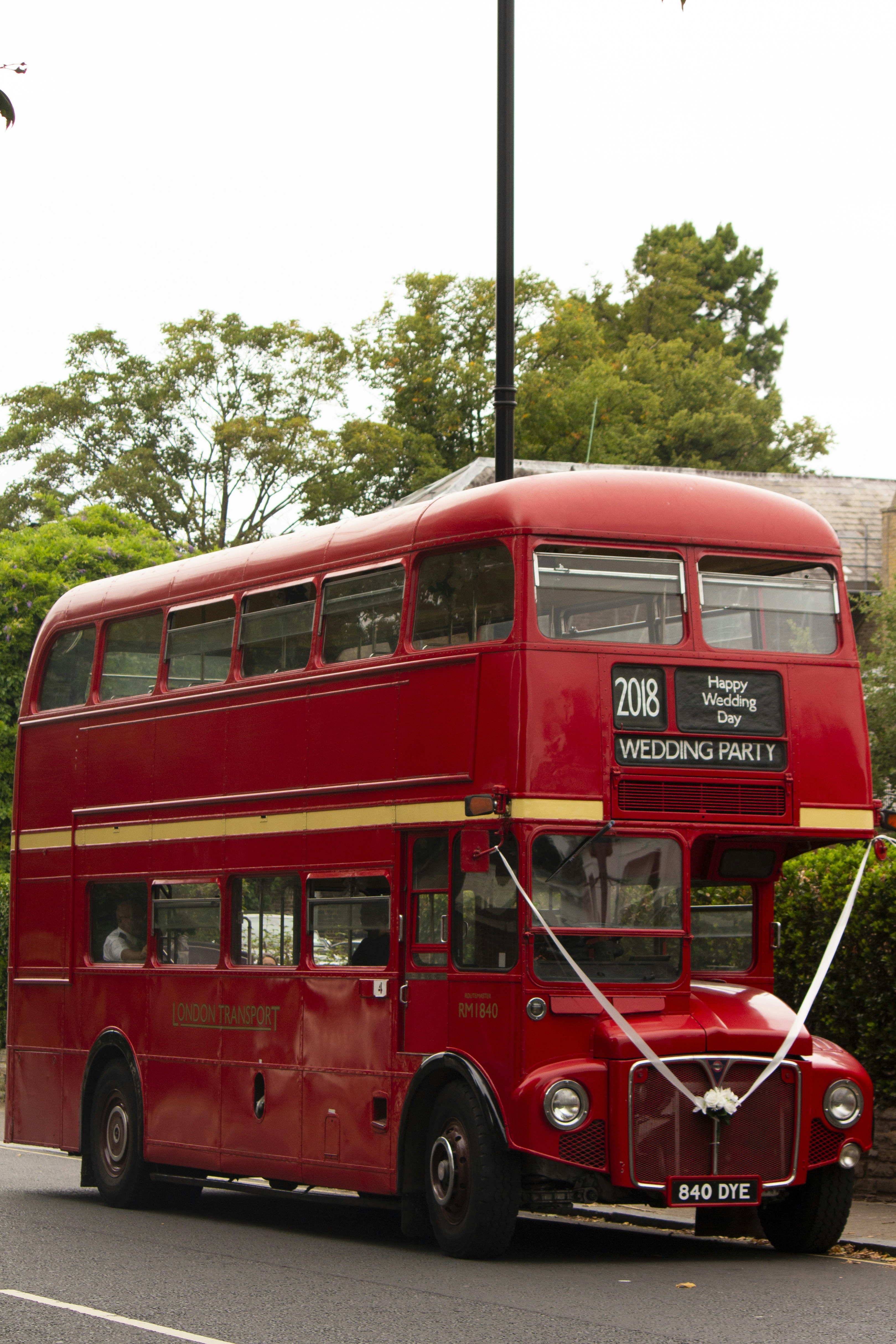 Red Bus On A Wedding Day Photo By Nico Marais Liedjieboer On