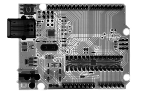 gray and black computer motherboard