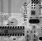 a close up of a computer circuit board