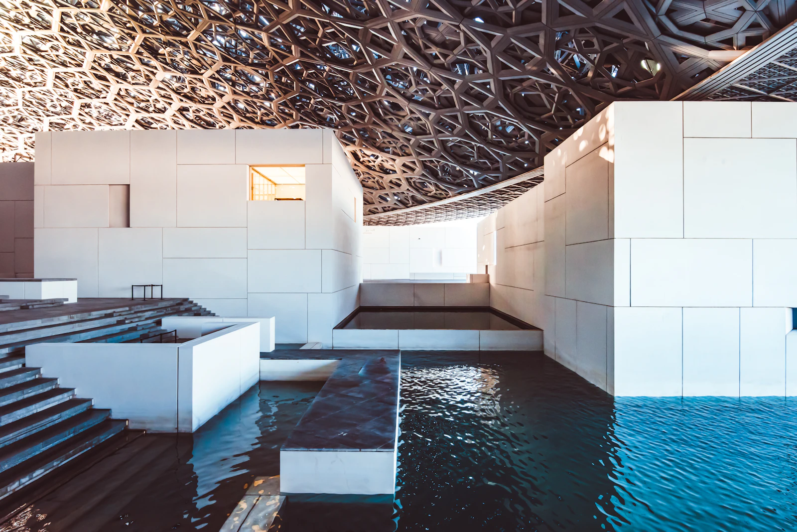 Sleek modern fibreglass pool
