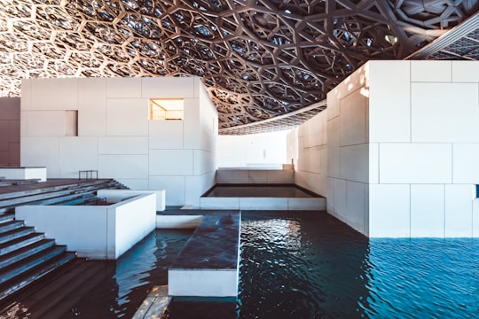 swimming pool in Louvre Abu Dhabi United Arab Emirates