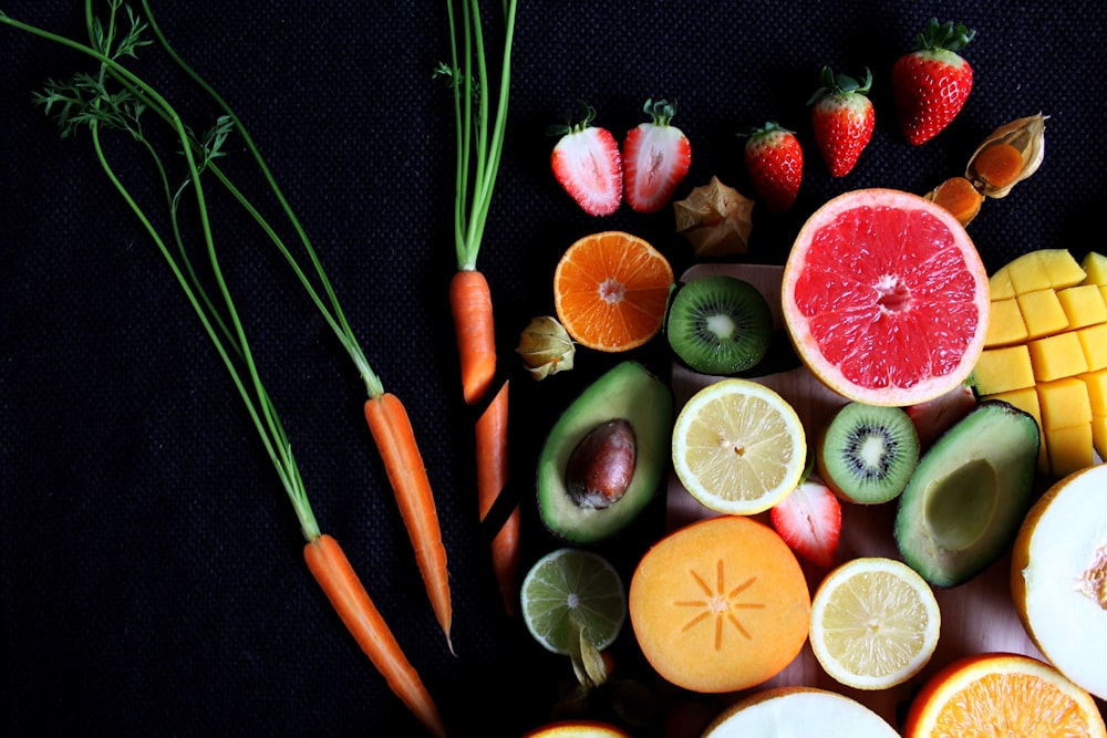 variety of fruits