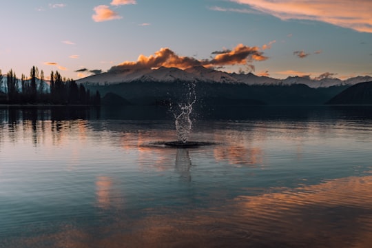 slow motion of of water in Wanaka New Zealand