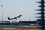 passenger plane about to take-off