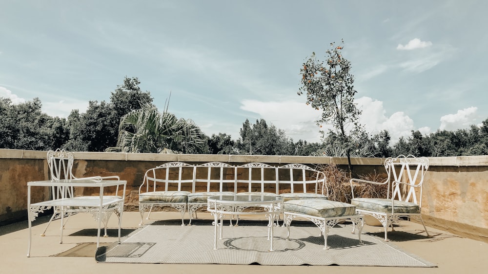 patio chair set on balcony