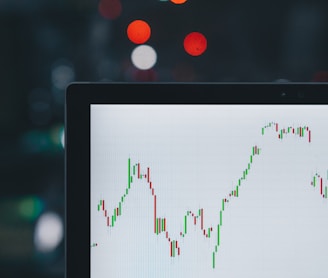 selective focus photography of graph