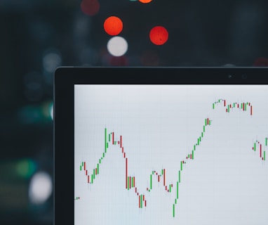 selective focus photography of graph