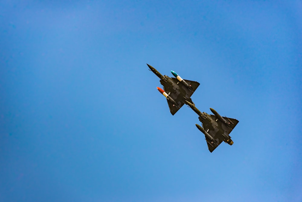 two black fighter jets