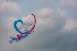 five planes doing airshow