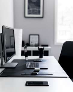 laptop on desk