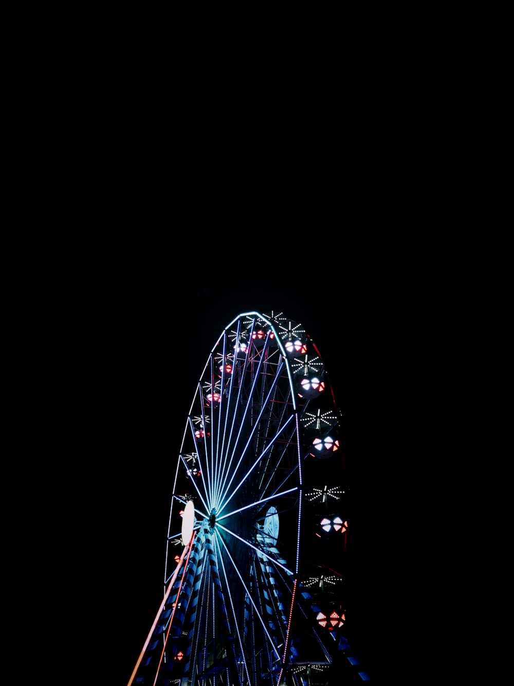 lighted Ferris-wheel