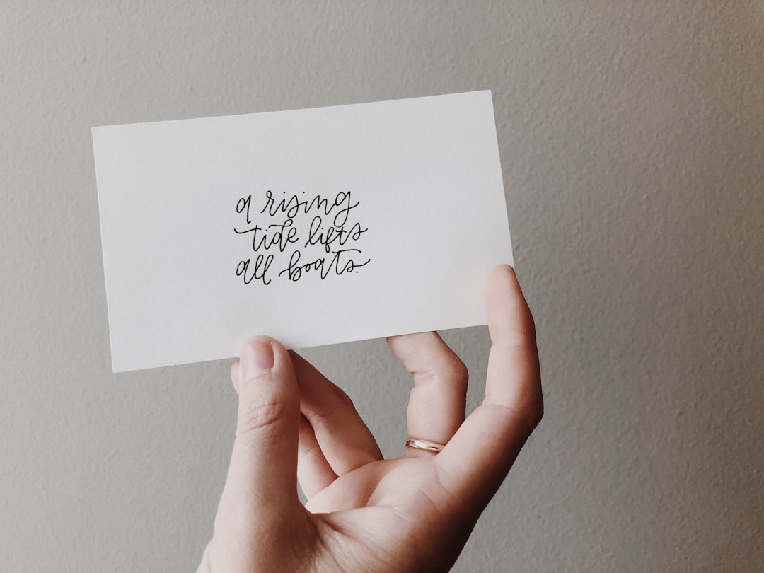 white printer paper, Personal Note to Everyone