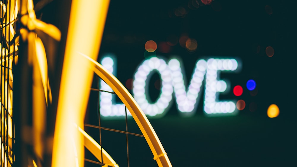 love signage with light screenshot