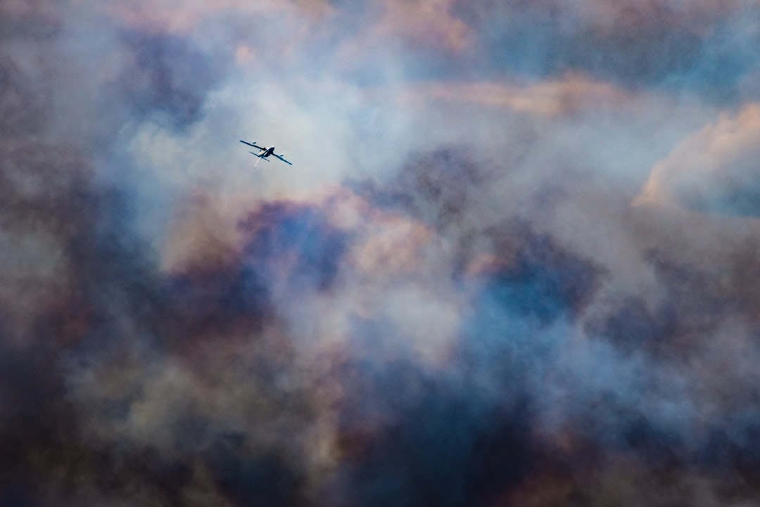 airline flying in sky, Inverted over Hades