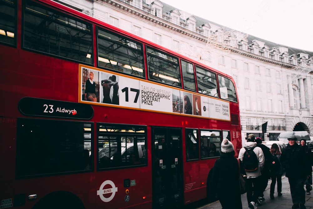 red double bus