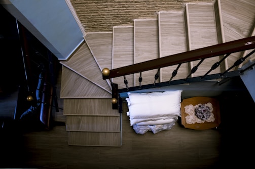A stairlift providing accessibility in a home setting.