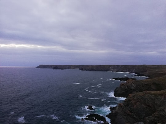 aerial photography of ocean in National Trust Lizard Point United Kingdom