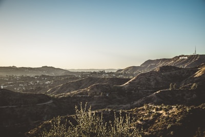 A scenic view of vacant land in Santa Clarita, CA.