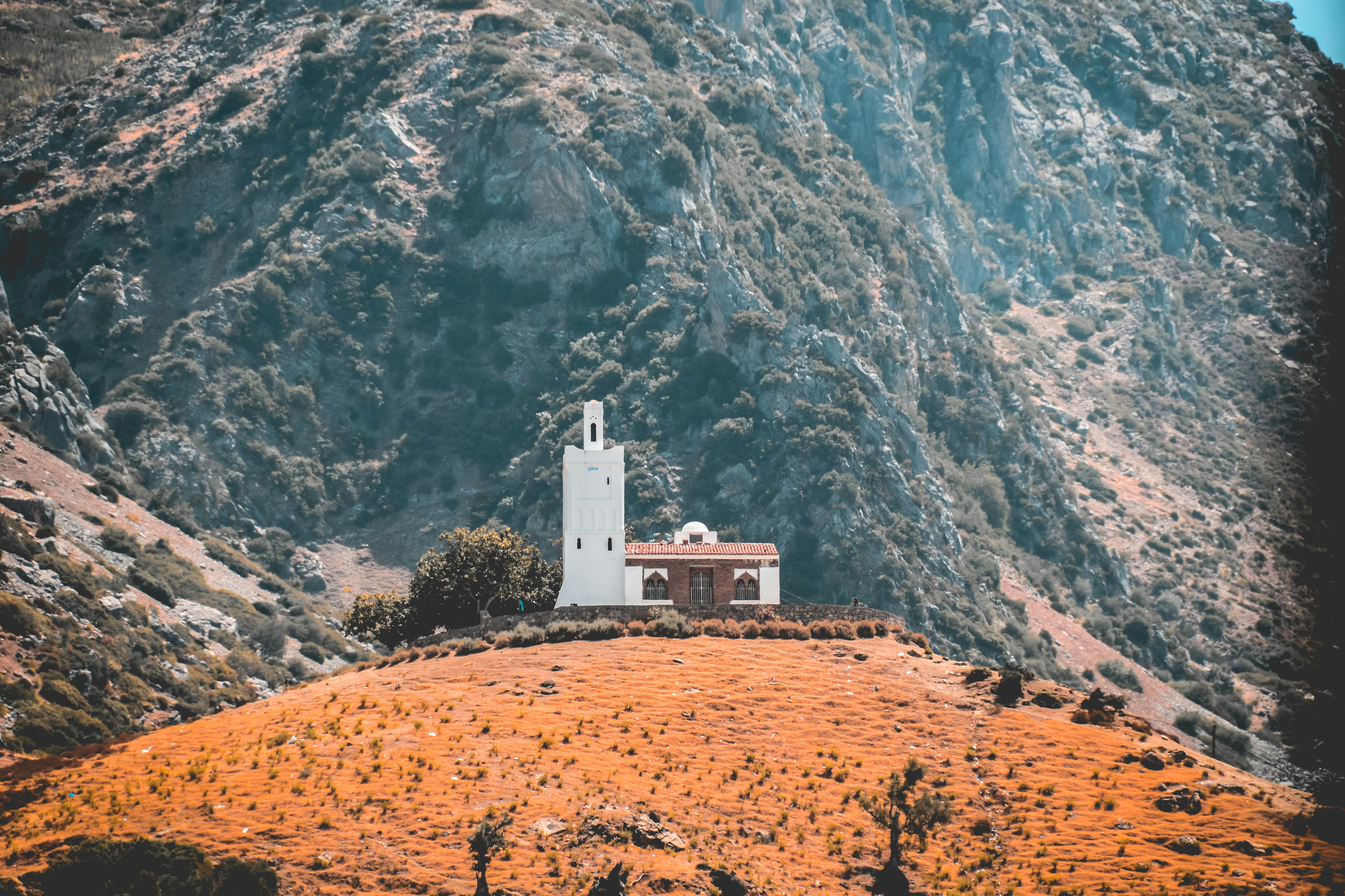 white and brown concrete house at daytime