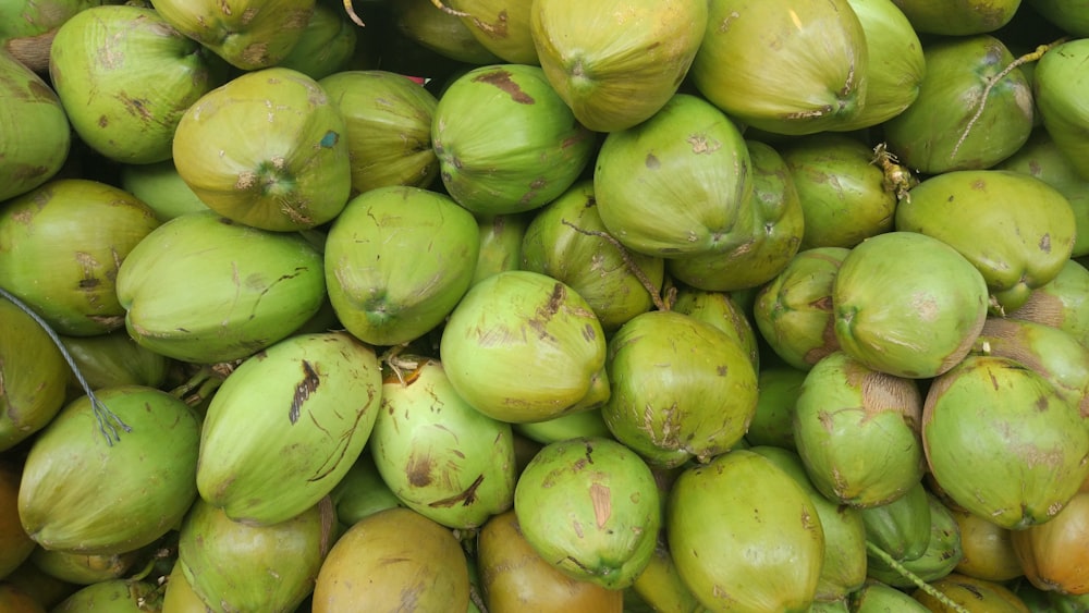 green coconuts