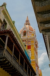 yellow concrete structure