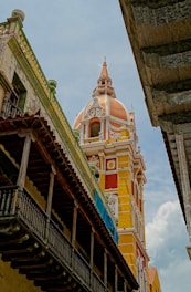 yellow concrete structure