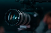 macro photo of camera