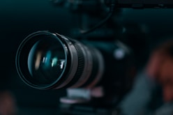 macro photo of camera