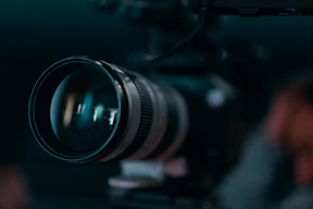 macro photo of camera