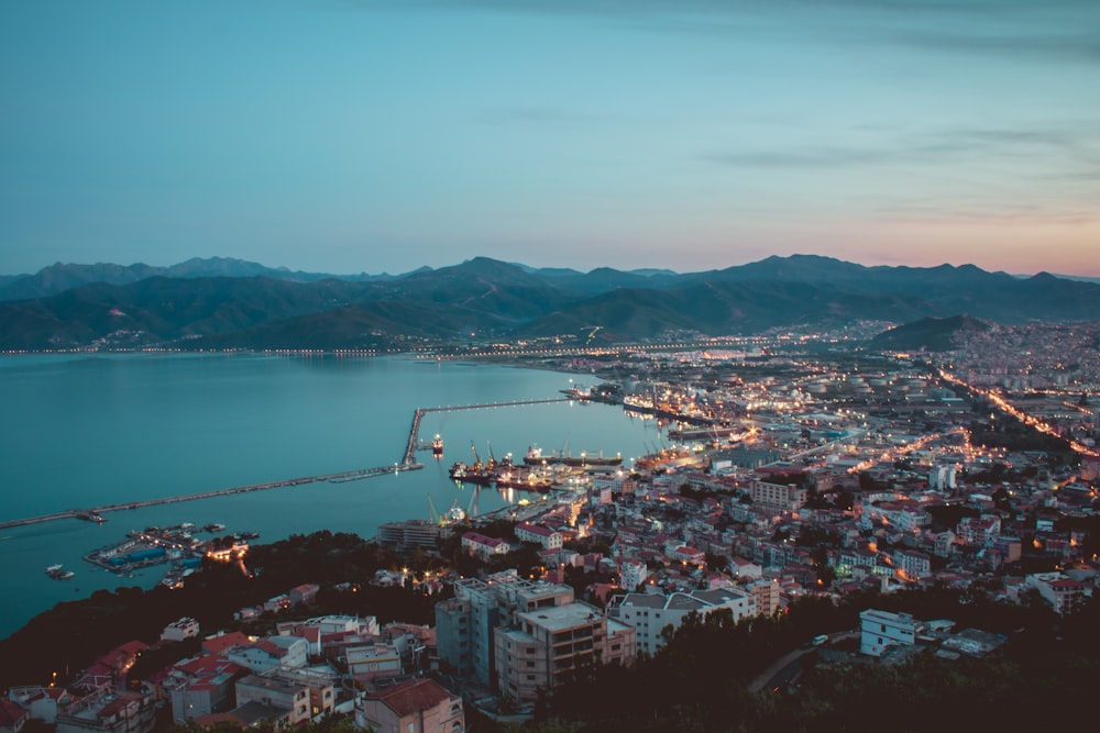 fotografia aérea da cidade