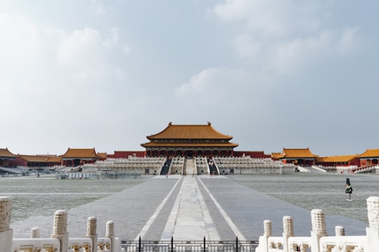 brown pagoda under blue sky in Forbidden City, Hall of Supreme Harmony China