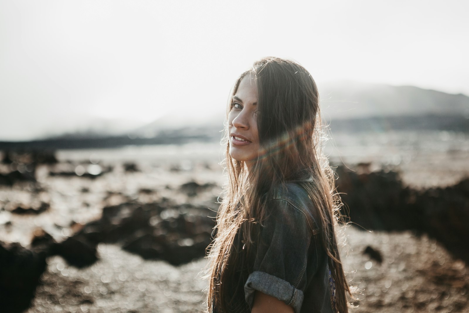 Canon EF 24-70mm F2.8L USM sample photo. Woman in grey top photography