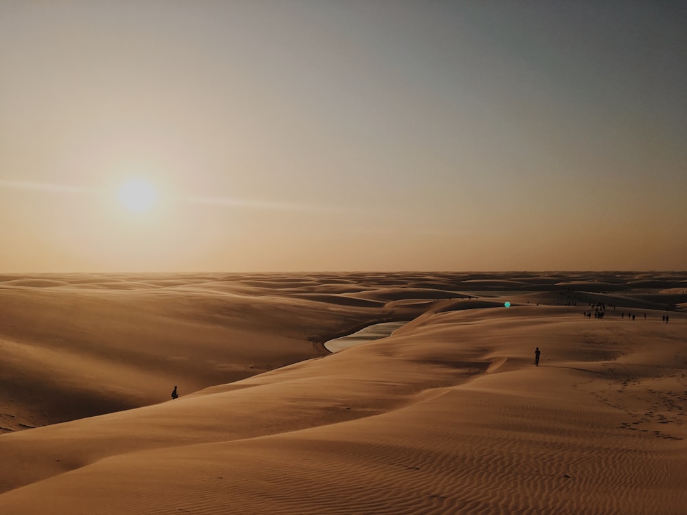 aerial photography of desert