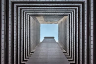 low-angle photography gray building