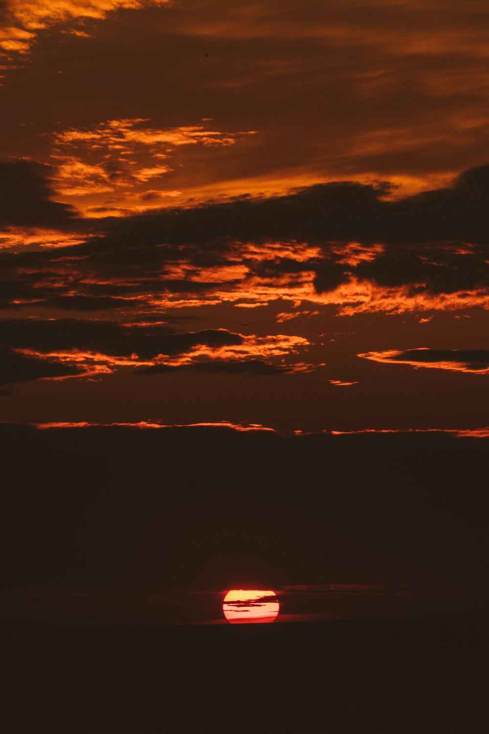 horizon during sunset