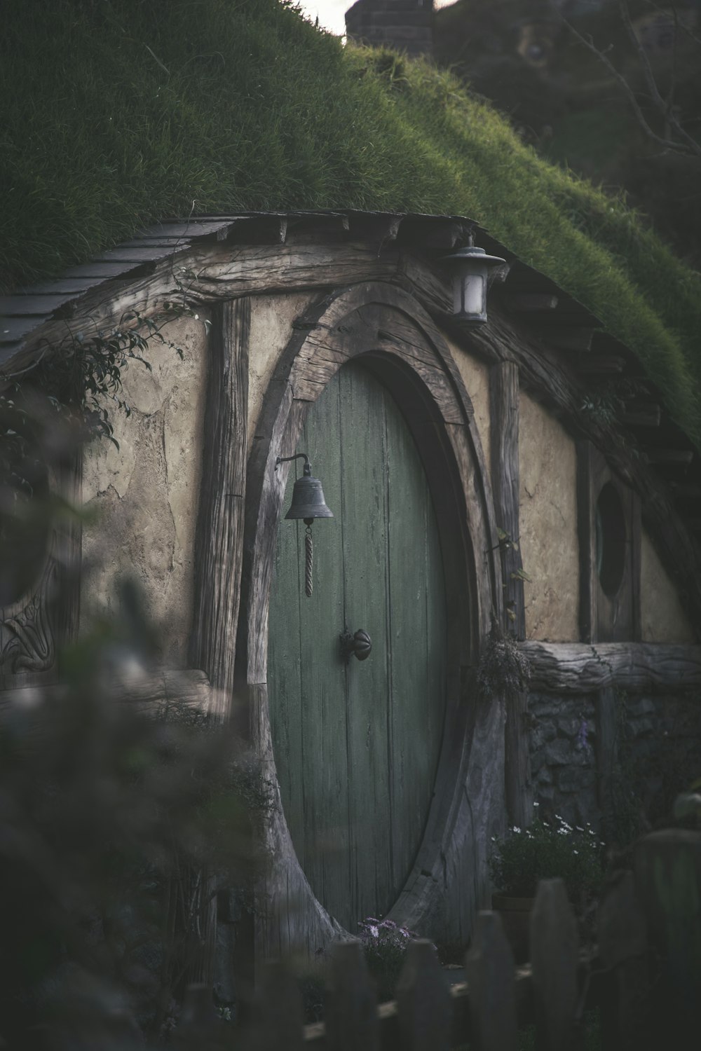 green and wooden tunnel house