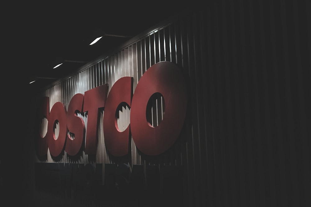 red Costco signage; pre-employment testing