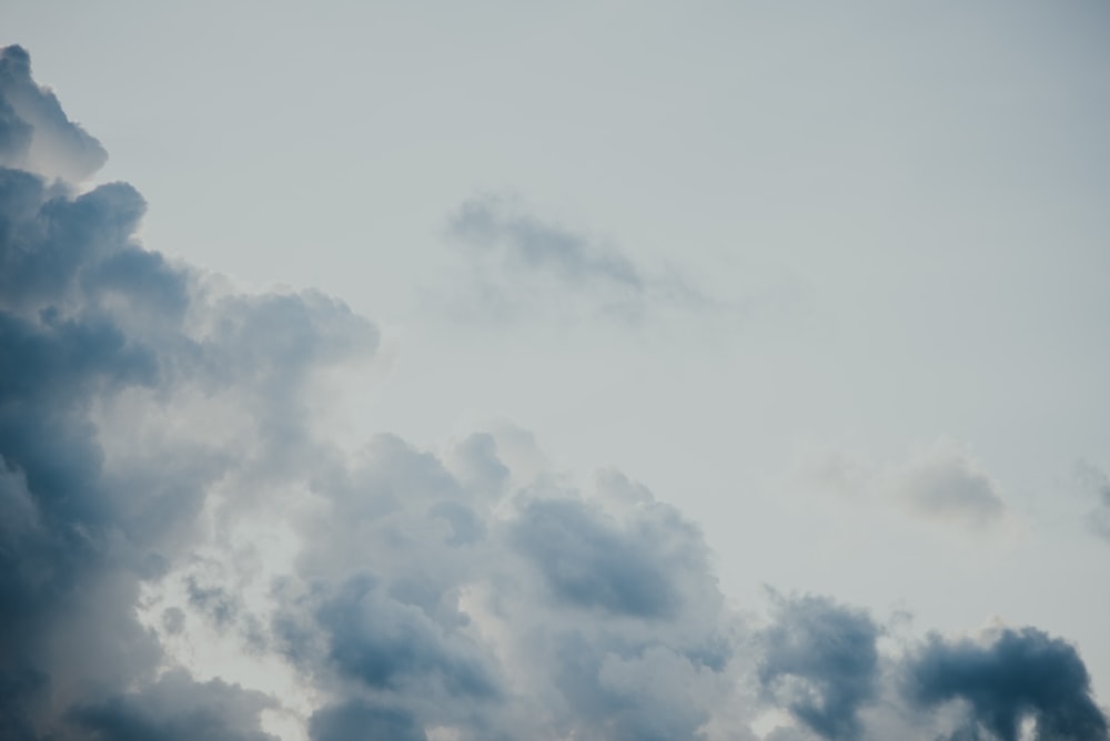 low angle photography of white clouds