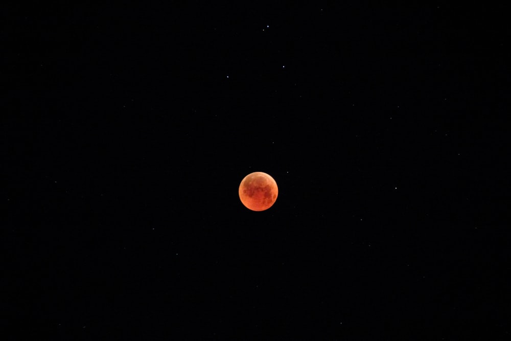 high angle photography of full moon