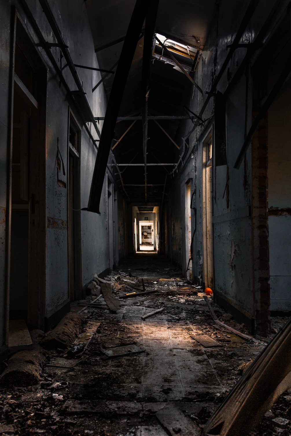 pathway towards door