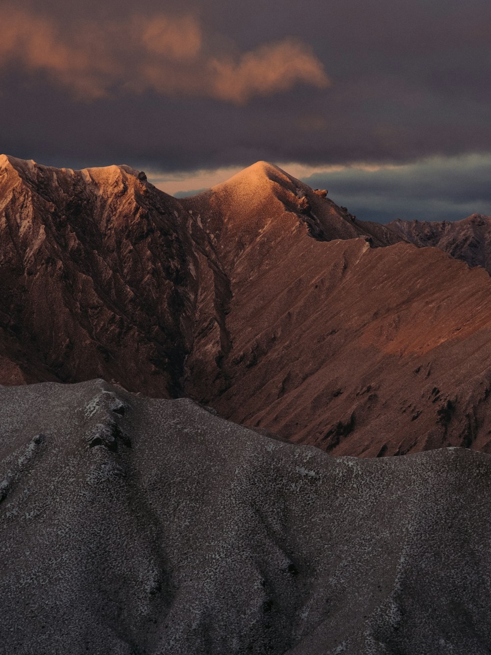 landscape photography of brown mountains